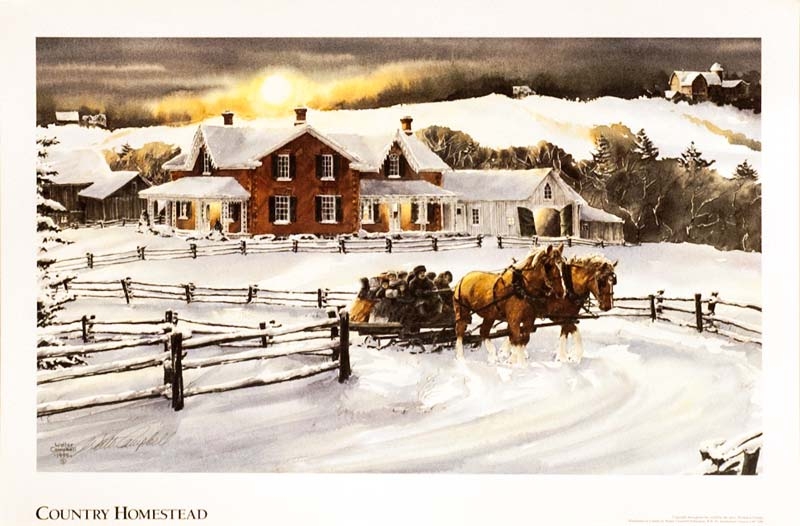 Country Homestead | Golden Eagle Art Gallery